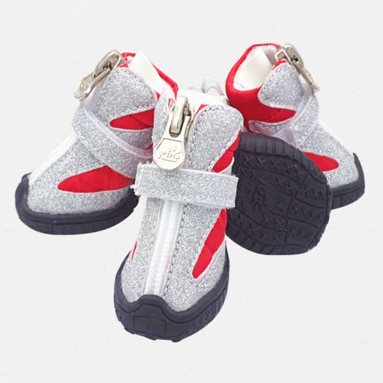 HKM-6200765 Breathable Pet Shoes in Red, Black, Blue for Dogs - Non-Slip and Wear-Resistant Design