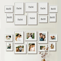 HKM-620115 Digital Printing Photo Frames with Real Glass Cover - A3, A4, 8x10, 11x14, 12x16 Sizes for Wall Decoration