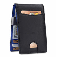 HKM-620115 Genuine Leather RFID Anti-Theft Card Holder for Men and Women - Multiple Colors Available