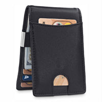 HKM-620115 Genuine Leather RFID Anti-Theft Card Holder for Men and Women - Multiple Colors Available