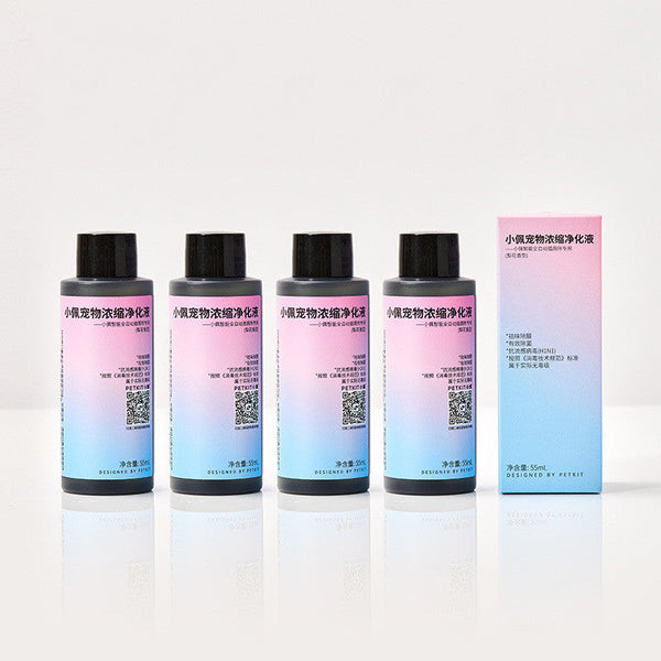 HKM-6201789 Purifying Liquid Deodorant for Smart Cat Toilet - Pear Blossom Scent, 4300ml, 4 Bottles