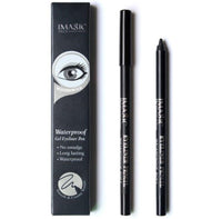 HKM-620307 Black Waterproof Eyeliner Pen with Pencil Sharpener - Makeup Tool for Precision Application
