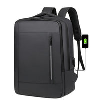 HKM-620307 Custom Logo Waterproof USB Laptop Backpack with Large Capacity for Travel and School Use