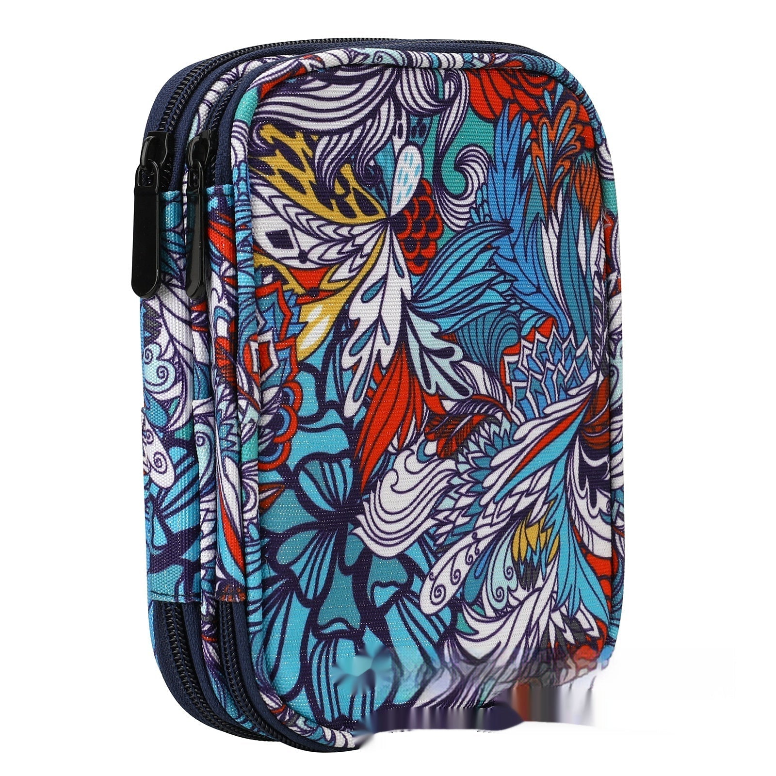 HKM-620307 Green Lily Living Room Storage Bag - 600D Oxford Cloth Handbag with Floral Patterns