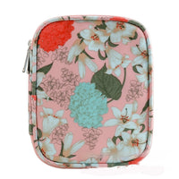 HKM-620307 Green Lily Living Room Storage Bag - 600D Oxford Cloth Handbag with Floral Patterns