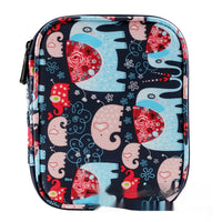 HKM-620307 Green Lily Living Room Storage Bag - 600D Oxford Cloth Handbag with Floral Patterns