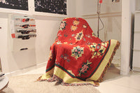 HKM-620307 Nordic Style Decorative Blanket with Artistic Tapestry - Multiple Designs Available (90x90cm to 90x210cm)