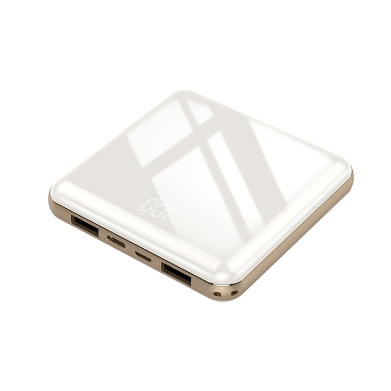 HKM-620499 Mini Full Screen Power Bank - 10000mAh, 8000mAh, 5000mAh Capacity, Lightweight Plastic Design, Multiple Colors Available