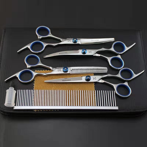 HKM-6205501 7-Inch Stainless Steel Pet Grooming Shears for Dogs, Cats, and Small Animals