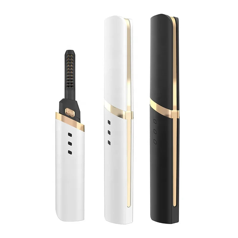 HKM-620563 Rechargeable Heated Eyelash Curler - Mini Electric Makeup Tool