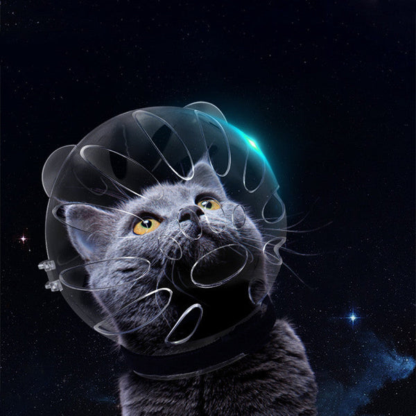 HKM-6205885 Transparent Cat Head Cover Muzzle Collar for Safe Anti-Biting Protection
