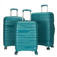 HKM-620627 Versatile Multi-Colour 20, 24, and 28 Inch Travel Luggage Set with Durable PP Shell