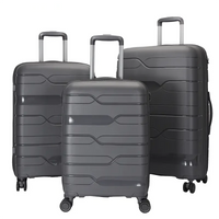HKM-620627 Versatile Multi-Colour 20, 24, and 28 Inch Travel Luggage Set with Durable PP Shell