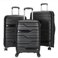 HKM-620627 Versatile Multi-Colour 20, 24, and 28 Inch Travel Luggage Set with Durable PP Shell