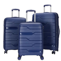 HKM-620627 Versatile Multi-Colour 20, 24, and 28 Inch Travel Luggage Set with Durable PP Shell