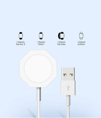 HKM-620627 Wireless Charger for Apple Watch and iPhone – USB Powered, 1000mA Output