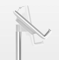 HKM-620947 Adjustable Aluminum Alloy Desk Tablet Stand with Silicone Grip for Phones and Tablets
