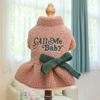 HKM-6210237 Cozy Baby Letter Skirt in Pink and Dark Blue for Pets