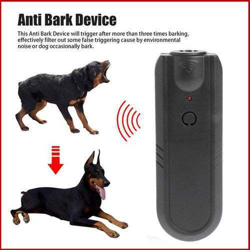 HKM-6210493 Ultrasonic Dog Repeller and Trainer Device for Safe Outdoor Use