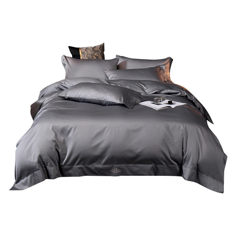 HKM-621075 Modern Cotton Bed Sheets for 1.5m Beds – Plain Design in Various Colors