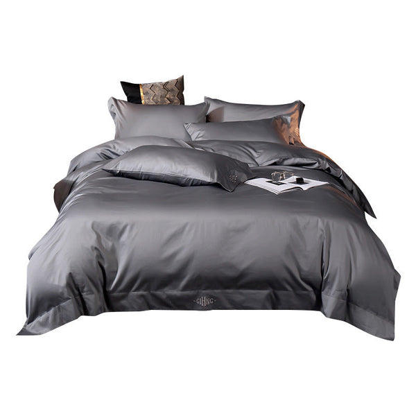 HKM-621075 Modern Cotton Bed Sheets for 1.5m Beds – Plain Design in Various Colors