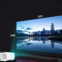 HKM-621075 Wireless HD Home Projector with Remote Control and High Brightness Lens, 1080P Resolution, Compact Design