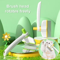 HKM-6211261 Self-Cleaning Pet Comb for Long Hair Cats and Dogs - Gentle Hair Removal, Skin Protection, and Health Promotion