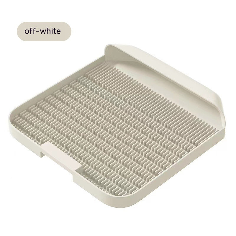 HKM-6211517 Bamboo Charcoal Cat Litter Pad Mat - Pet Supplies in Gray and Cream Yellow 37x37x8CM