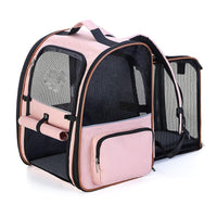 HKM-6211901 Extendable Portable Breathable Pet Handbag for Small Dogs - Solid Color Options Available