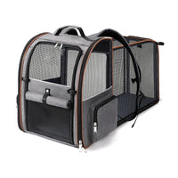 HKM-6211901 Extendable Portable Breathable Pet Handbag for Small Dogs - Solid Color Options Available