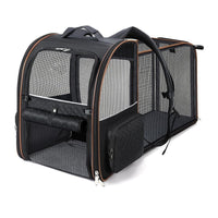 HKM-6211901 Extendable Portable Breathable Pet Handbag for Small Dogs - Solid Color Options Available