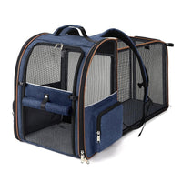 HKM-6211901 Extendable Portable Breathable Pet Handbag for Small Dogs - Solid Color Options Available