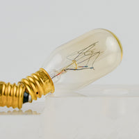 HKM-621267 Clear Small Lighting Bulb T20 T22 T25 T28 E10 E12 E14 B22 E27 5W to 40W Options