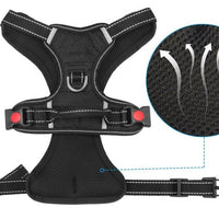 HKM-6213821 Explosion-Proof Medium and Large Dog Harness with Soft Nylon and Mesh Fabric