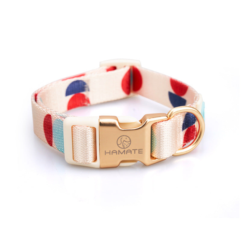 HKM-6214717 Y-Shaped Nylon Chest Strap Leash for Small Dogs - Adjustable Fit with Zinc Alloy Hook