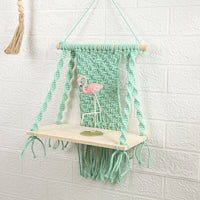 HKM-6215229 Children's Room Cotton Ornaments - Hand-Woven Striped Design, 30x40cm