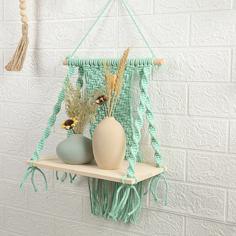 HKM-6215229 Children's Room Cotton Ornaments - Hand-Woven Striped Design, 30x40cm