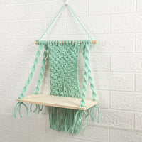 HKM-6215229 Children's Room Cotton Ornaments - Hand-Woven Striped Design, 30x40cm