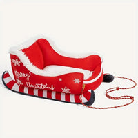 HKM-6215485 Red Elk Sled Nest Pet Bed for Dogs - Available in Small and Medium Sizes