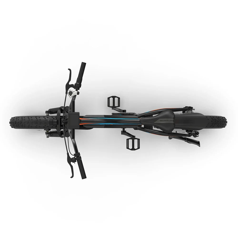 HKM-621715 20-Inch Fat Tire Full Suspension E-Mountain Bike 48V 500W Lithium Battery 15AH Rear Hub Motor