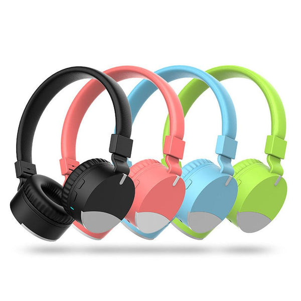 HKM-621715 Folding Bluetooth Headphones with AUX Cable, 300mAh Battery, 12-Hour Music Playtime, and Built-In Microphone