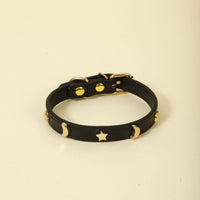 HKM-6217405 Star Moon Anti-Bite Pet Collar in Monochrome Colors for All Seasons