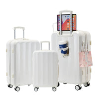 HKM-621779 Compact Travel Trolley Case with Leather Finish – Lightweight Cabin Luggage Solution