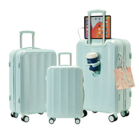 HKM-621779 Compact Travel Trolley Case with Leather Finish – Lightweight Cabin Luggage Solution