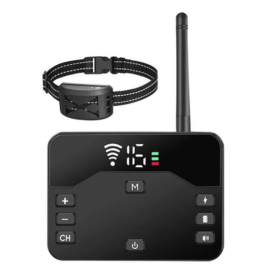 HKM-621907 Wireless Electric Dog Fence Containment System with Waterproof Shock Training Collar for All Dog Sizes