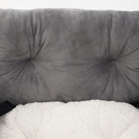 HKM-6219453 Universal Pet Car Nest - Gray Cloth Dog Bed, Large (53*42*29 cm) & Small (44*35*27 cm)