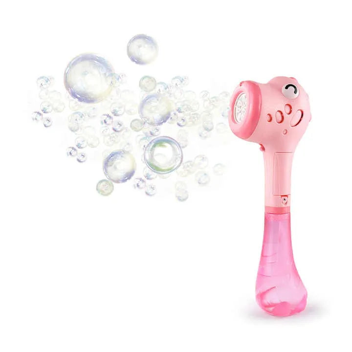 HKM-622035 Battery Operated Bubble Blowing Machine with Lights and Music for Kids Ages 5-7