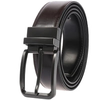 HKM-622099 Perforated Two-Layer Cowhide Casual Belt for Men - Model LY35-ZZ4018-1