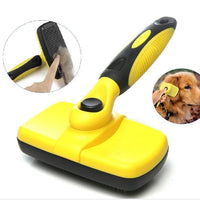 HKM-622099 Pet Self-Cleaning Slicker Brush for Cats and Dogs - Stainless Steel, Ergonomic Handle