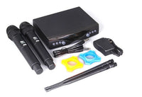 HKM-622227 Dual Wireless Professional Microphone System with FM Modulation and Dual Channels